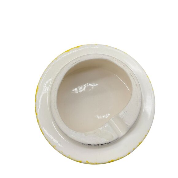 Vintage Ceramic Mug & Ashtray Set With Yellow Hat Design "For Pop Only" 4.25" H - Picture 6 of 7